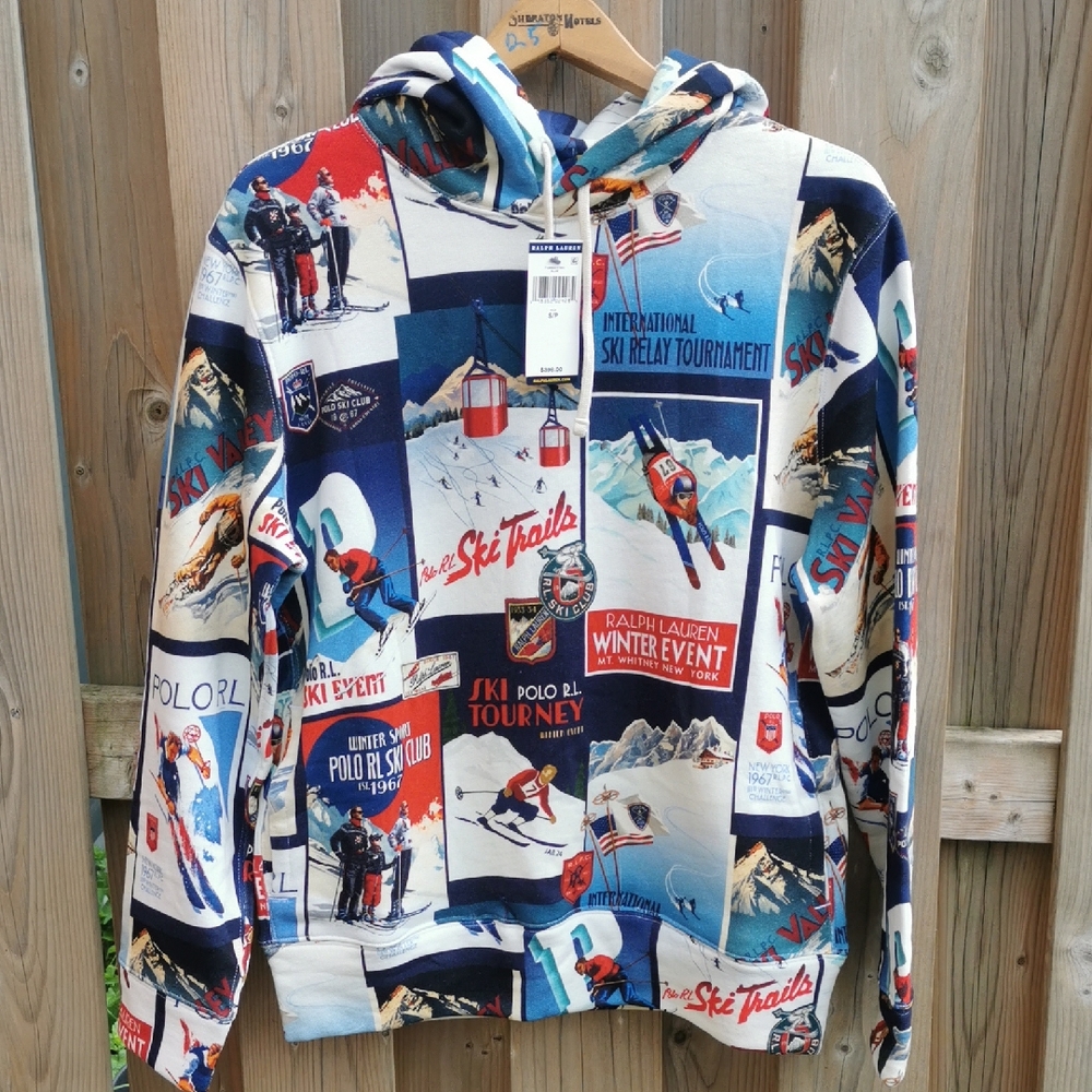 Polo Ralph Lauren Patchwork Ski Sweater/Hoodie/Pullover/Sweatshirt